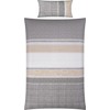 Erwin Müller Seersucker Bed Linen Grey Size 135 x 200