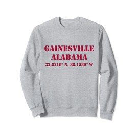 Gainsville Alabama Koordinaten Souvenir Sweatshirt