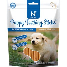 N-Bone Puppy Teething Sticks Peanut Butter Flavor, 3.74-oz Bag