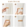 Pretty Jolly 2 Pack Natural Cotton Rope Curtain Tiebacks Farmhouse