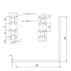 WAKI Auxiliary Hardware Stay Thickness X 25 mm Wide BS