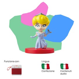 FABA Persoanggio Sonoro Cinderella - Story Sound - Toy Learning Content Italian Version Children 4 Years