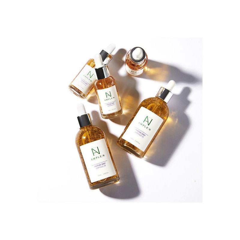 Koreana 코리아나 앰플엔 펩타이드투엑스 탄력 앰플 100ml+30ml+마스크팩 2매 Koreana Ample