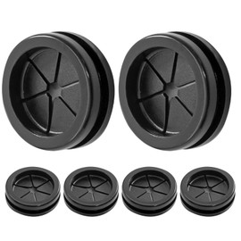 Jiozermi 6 Pcs 1 Inch(25mm) Drill Hole Rubber Grommets,Double Sided Grommets Firewall Hole Grommet Kit Wire Protection for Wiring Desk Firewall Cable