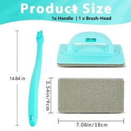 Whitelf Professional Window Screen Cleaner- Large Brush Face for Door Mesh Cleaning- Detachable Mesh Screen Cleaning Tool- Wet and Dry Dual-Use