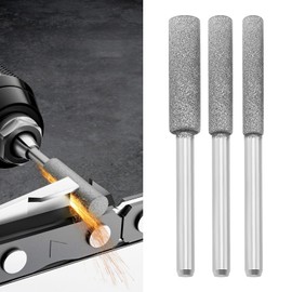 VGOL 12 Pieces 4.0 mm 4.8 mm 5.5 mm Diamond Chainsaw Sharpener Burr Grinding Stone File Sharpening Polishing Grinding Tool for Chainsaw Grinder
