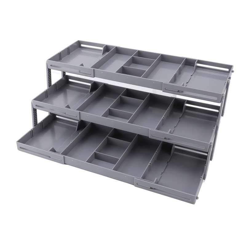 Drawer Organizer Single Row Expandable Folding Jewelry Organizer Tray Earring