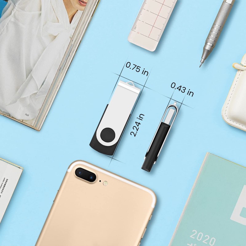 EASTBULL USB Flash Memory USB 2.0 Flash Drive 360° Rotatable