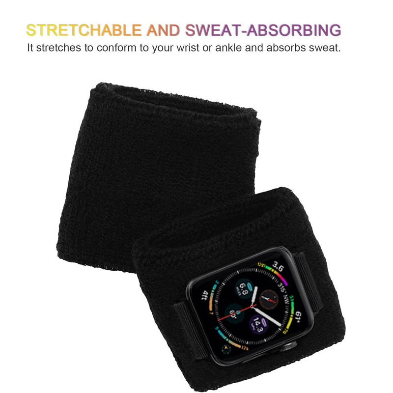 JEMACHE Unisex Sport Sweatband Wrist/Ankle Band Compatible with 49/46/45/44/42mm iWatch