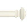 Ivilon Drapery Window Curtain Rod Set - Square Design 1