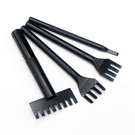 OWDEN 4Pcs. lacing chisels kit (1/8") for leathercraft,1Prong,4Porng,4Prong(Angled),8Prong(set)