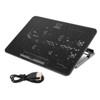 Laptop Cooling Pad 6 LED Fans Quiet Design USB Connection