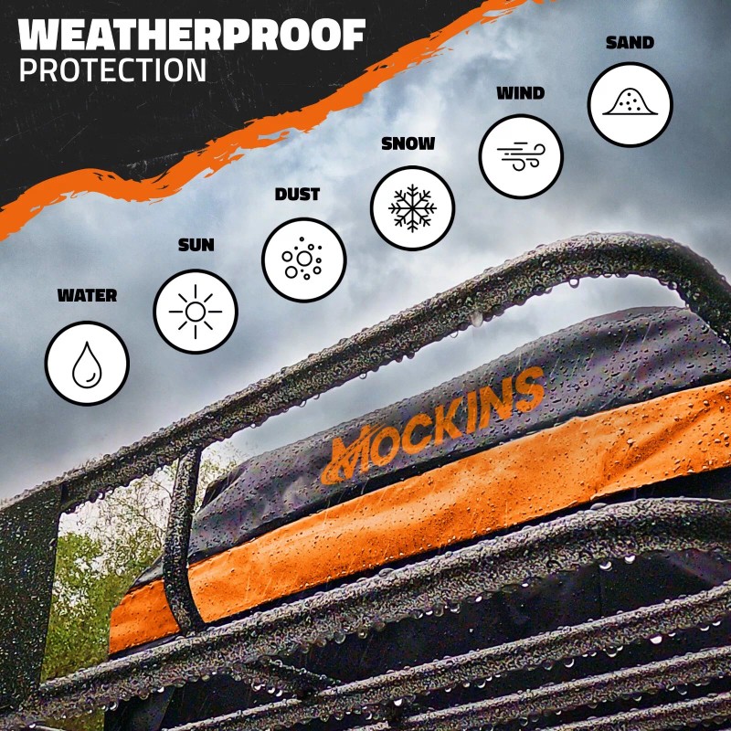 Mockins Rooftop Cargo Carrier Basket - Adjusts from 35-50"L x