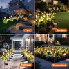 Aolyty Solar Garden Lights Outdoor, Solar Tulip Lights 2 Pack