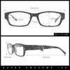 Fancy Narrow Rectangle Spring Hinge Light Weight Plastic Reading Glasses
