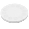 White Rubber Coated POS Magnets Countersunk with M6 Boss Thread