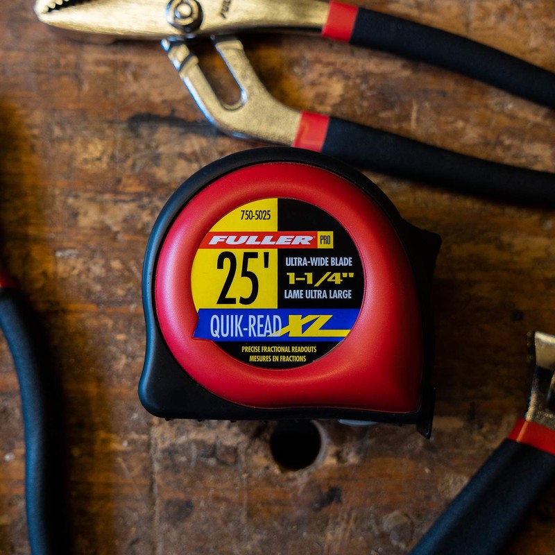 Fuller Tool 750-5025 25 Feet Heavy Duty XL Tape Measure,