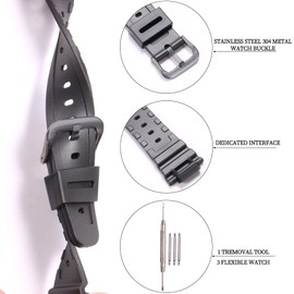 XBHSW Resin Strap Compatible with Casio G-shock DW-5900 DW-5600 GW-M5610 GW-6900 DW-6900 G-6900 Mens Replacement Watch Band Sports Waterproof Bracelet