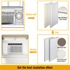LBG Products Window AC Side Panels,Double Layers Adjustable Side Panel
