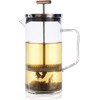 Teabloom Prensa de té con mango de cobre y filtro