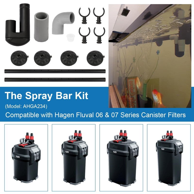 Aquarium Spray Bar Kit for Fluval Spray Bar 06 &