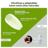 Cherimoya Tips para Uñas Soft Gel Squoval Corto Semi Mate-504