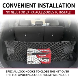 Envelope Style Trunk Mesh Cargo Net for Hyundai Tucson Se Sel N Line 2022-2025, Automotive Exterior Accessories - Premium Car Storage Organizers, Cargo Bed Net for Pickup Truck, Smart Vehicle Storage