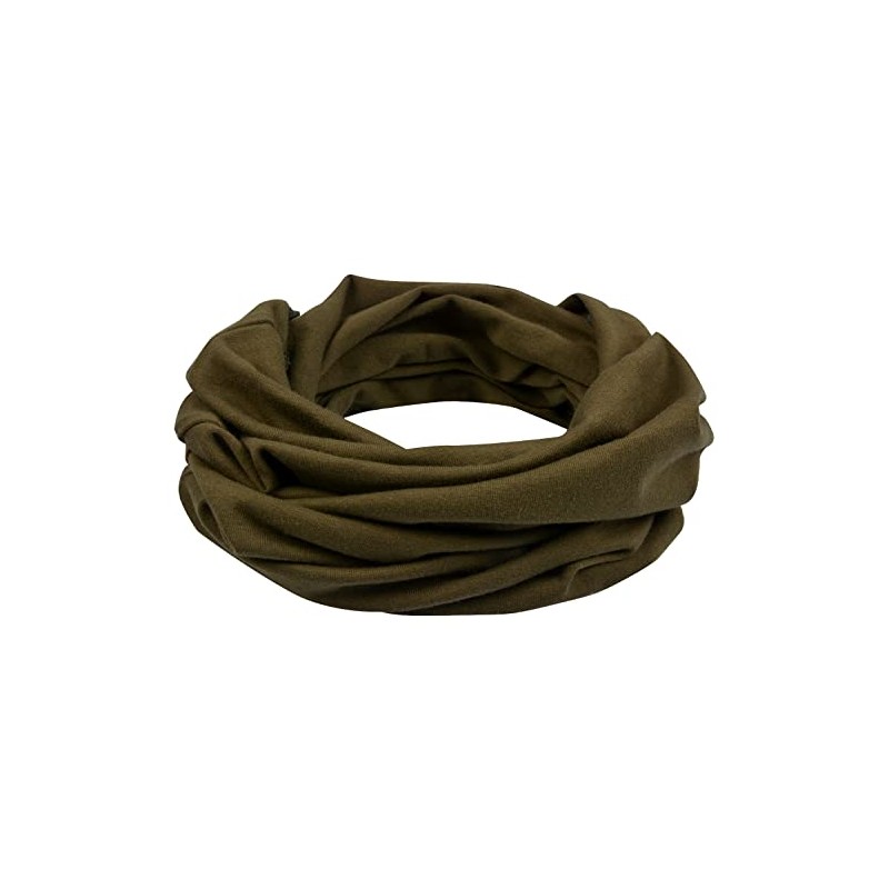 Miobo Children's Cotton Loop Scarf, Tube Scarf, Round Scarf, olive