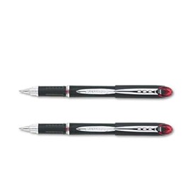 uni-ball : Jetstream Stick Roller Ball Pen, Black Barrel, Red Ink, Bold Point, 1.0 mm -:- Sold as 2 Packs of - 1 - / - Total of 2 Each