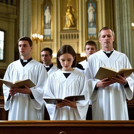 GraduatePro 6 Pcs Unisex Matte Choir Robes for Baptism Church Confirmation Pulpit Graduation Gown Pastor Costume Adults White 54