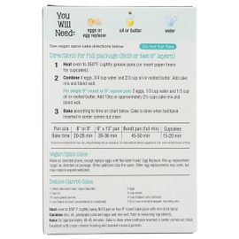 Namaste Foods, Gluten Free Spice Cake Mix, Allergen-Free,26 Oz (Pack of 6)