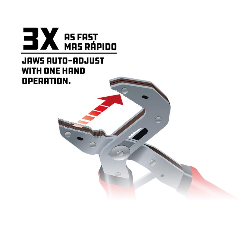 Powerbuilt 2 Piece Self-Adjusting Pliers Set with Power Grip Handle,