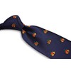 Frederick Thomas navy blue tie with bells design