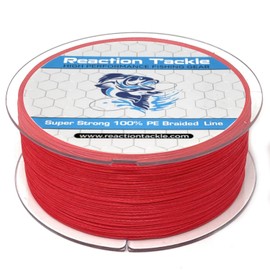 Reaction Tackle Braided Fishing Line NO Fade Red 10LB 1000yd