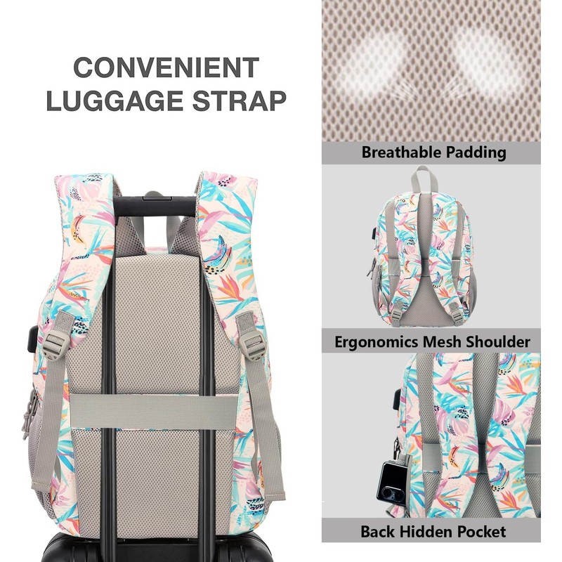 KEOFID Classic School Rucksack for Boys and Girls Teenager, Carry-On