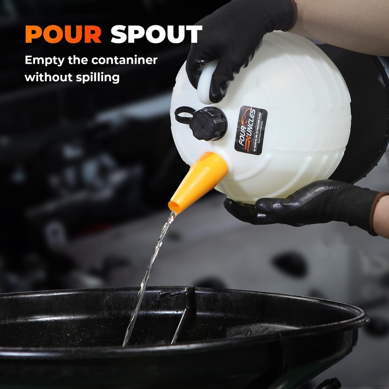FOUR UNCLES 6L Pneumatic/Manual Oil Extractor Pump - Fluid Extractor