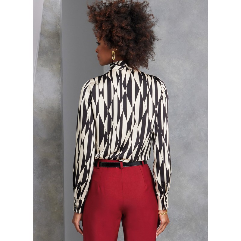 Vogue V1973H5 Misses' Blouse H5 (6-8-10-12-14)