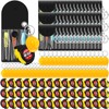 Jutom 126 Pcs Mini Tape Measure Screwdriver Construction Helmet Keychains