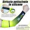 iColofun Manicotti Compressione Braccia per Ciclismo, Uomo Compressione Sportiva Manicotti