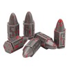 6 Pcs Bullet Metal Dice Set Micro Polyhedral Bloodstained Bullet