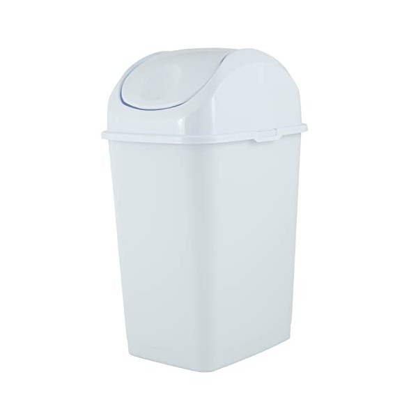 5 QT Gallon Mini Slim Trash Can (white)