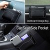 WEZCHUGHAOL Car Side Pocket Organizer, PU Leather Storage Pocket Pouch
