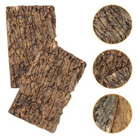 Sporgo Cork Bark Back Wall for Terrarium: Pack of 3 Natural Tree Bark Look, Reptile Climbing Mat, Reptile Basin, Tree Background, Wall Decoration, for Turtle, Gecko, Bearded Dragons - 30 x 20 cm