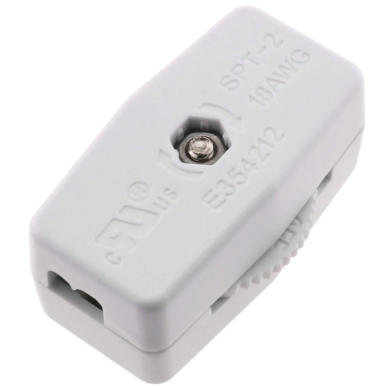 E-outstanding Lamp Switch 2PCS Plastic Housing On/Off Thumbwheel Light Lamp