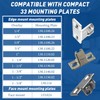 8 Pcs Replacement for Blum Cabinet Hinges, 110 Degree Compact