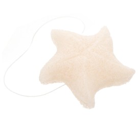 Baluue Konjac Bath Sponge Safe Exfoliating Shower Sponge for Toddlers Cute Sea Star Shape for Newborn Bathing Easy to Clean Creative Design