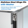 Shower Door Stainless Steel Hinge Pin fits for Framed Shower