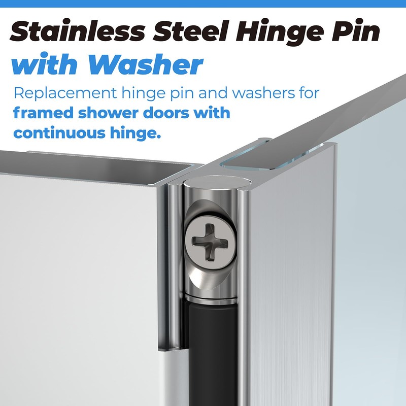 Shower Door Stainless Steel Hinge Pin fits for Framed Shower