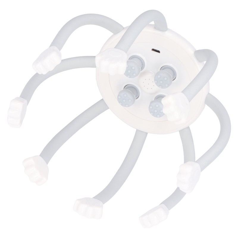 Electric Head Massager Rechargeable Ergonomic Stress Relief Relax Claw Scalp