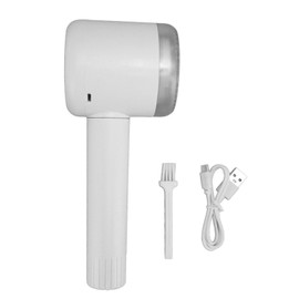 Electric Lint Shaver Fuzz Removing 6 Blades High Efficiency Lint Roller Fabric Defuzzer for Clothes Carpet Couch White